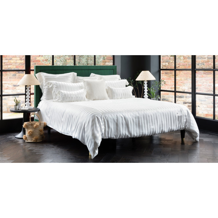 Gingerlily London Lancaster Silk Satin Striped Pillowcase Wayfair Canada